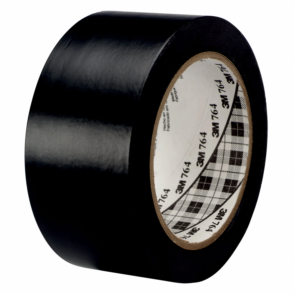 3M General Purpose Vinyl Tape 764i Black - 50mm X 33m - Ellsworth ...